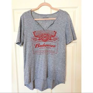 Soft high-low Budweiser tee shirt